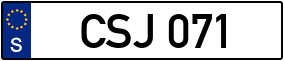Trailer License Plate